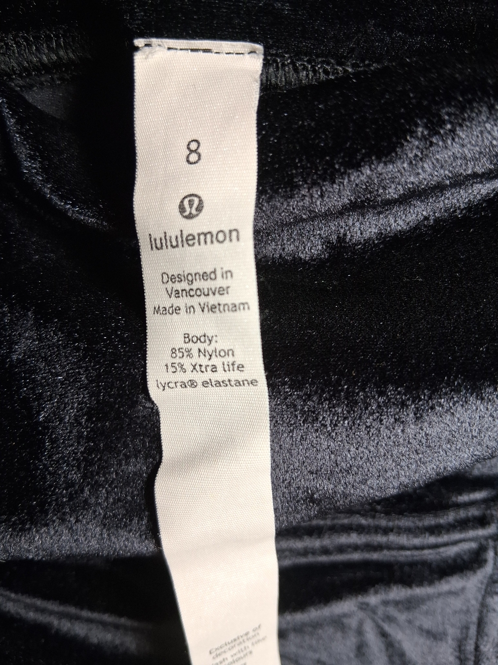 lululemon athletica Black Velvet Woman Leggings - Picture 5 of 5